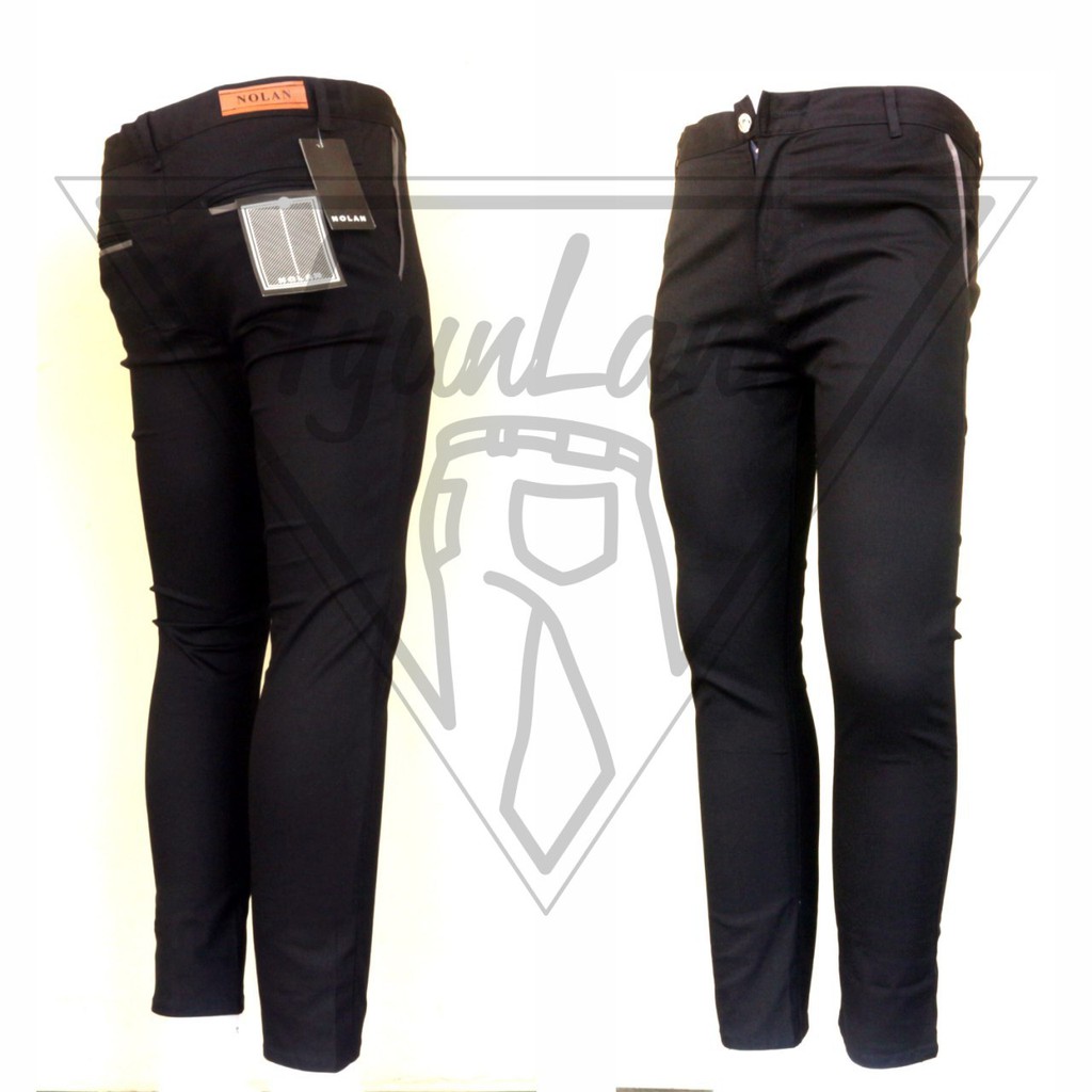 Celana Panjang chino Hitam , chino Pants, Chino Slimfit