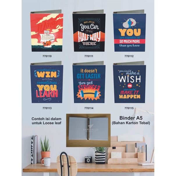 

Binder A5 / Binder Note A5 / Typography / Set 2864