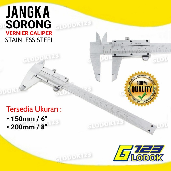 

Jangka Sorong Vernier Caliper Sigmat Alat Ukur Dimensi Stainless Steel