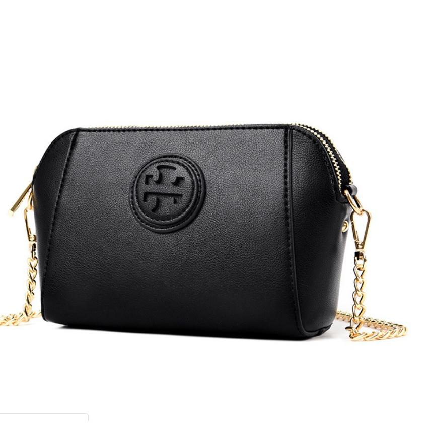 (LANGSUNG KIRIM) Tas Selempang Tory Burch Mini Tali Rantai Mix Kulit Import
