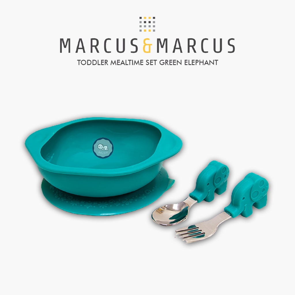 Marcus and Marcus Toddler Mealtime Set - piring anak - piring silikon