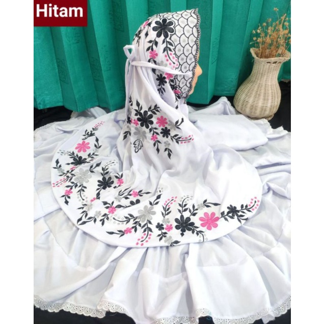 Mukena bordir setelan dewasa