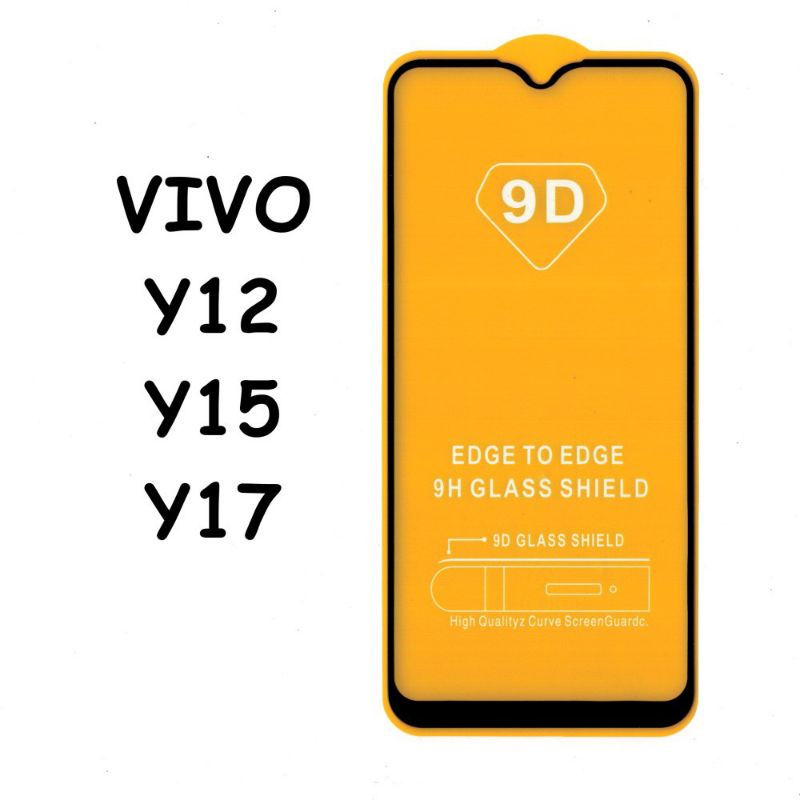 Anti Gores Hp Vivo Y12, Y11, Y17, Y15, Full layar, Kaca Tebal