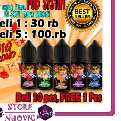 Liquid Khusus Pod Gummy Licious Liquid Pod Liquid Vape Rasa