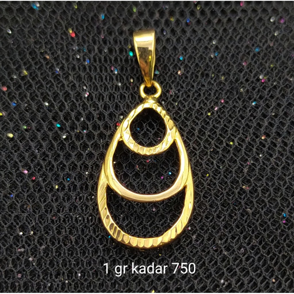 New Liontin Emas 17 K - 1 gr Kadar 750 - 2464