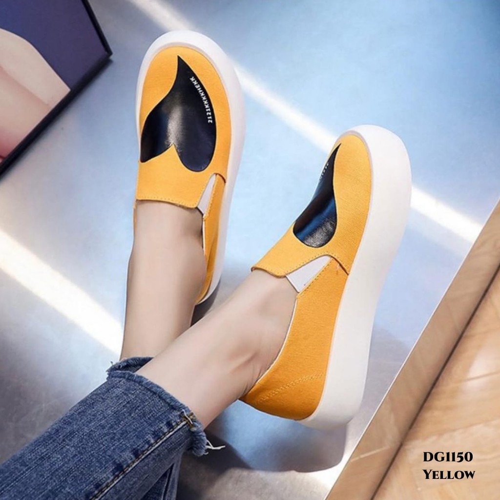 RESTOCK WYN SNEAKERS HIGHSOLE HEART STYLE COMMUTER FASHION KOREA DG1150