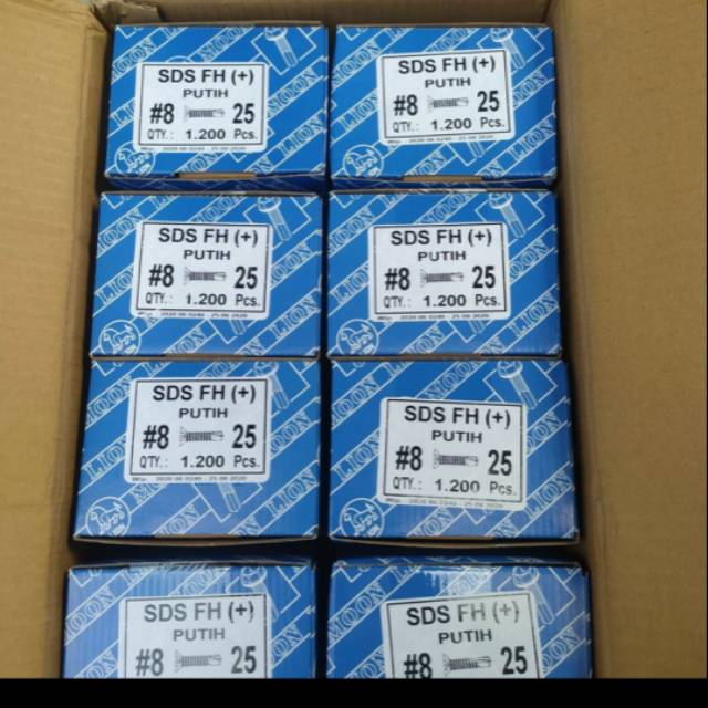 1 dus skrup roofing, grc, baja ringan merk Lion