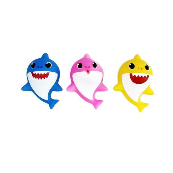 Baby Shark mainan Lembut Lagu Musik Lampu BABY Mainan Silicone  bayi anak