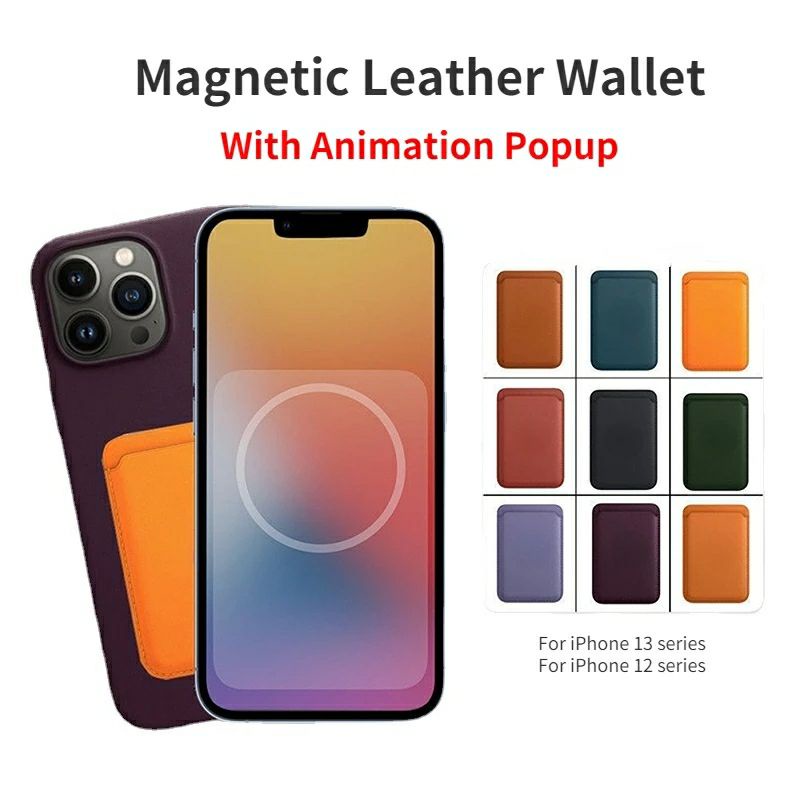 iPhone Leather Wallet MagSafe With Animation