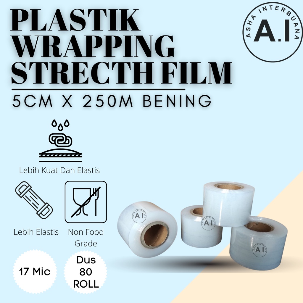 Jual Stretch Film Bening Plastik Wrapping Plastik Wrap Bening Wrapping Barang Wrapping