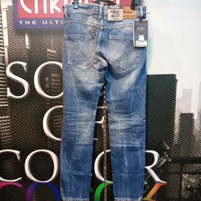 Celana Jeans Sobek Pria Cdl Original By Cardinal Bahan Denim Karet - 28 Pastimurcebos