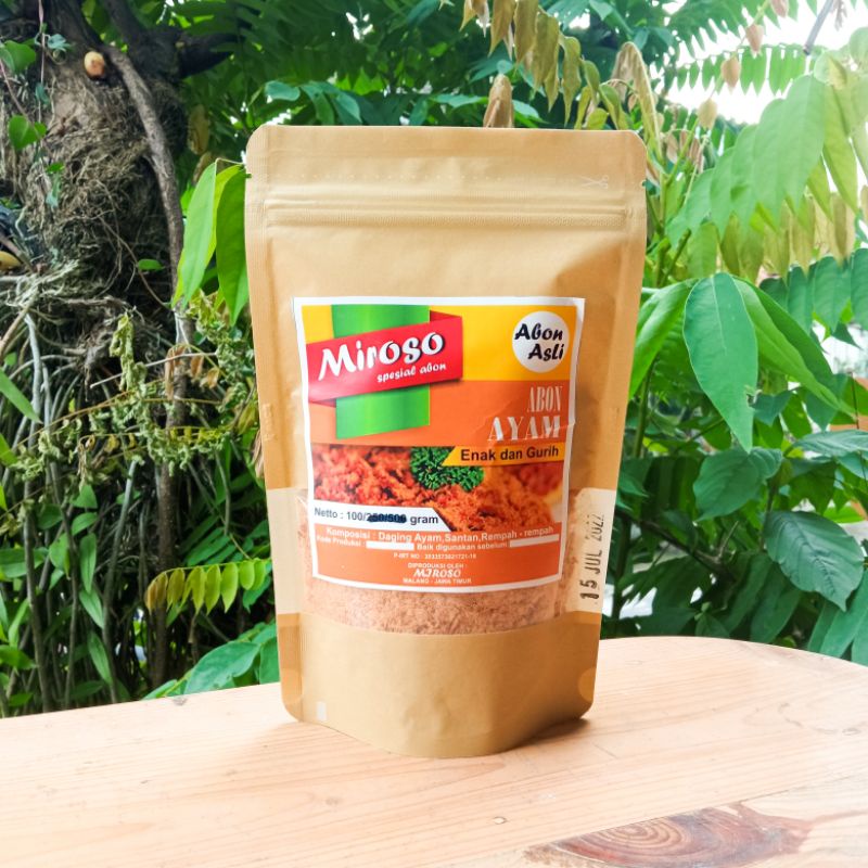 

Abon Ayam Asli Miroso Non MSG