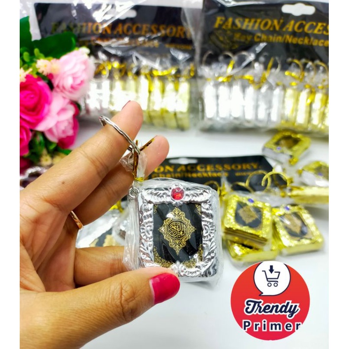Gantungan kunci Al Quran Silver/Gold isi 12pcs