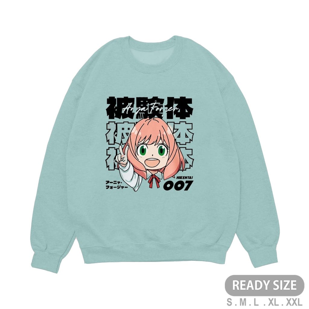 CREWNNECK ANIME ANYA FORGER SWEATER ANIME FLEECE SIZE M - XXL  - CREWNECK UNISEX TEBAL PREMIUM