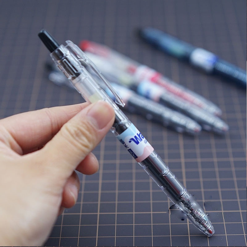 Pulpen Gel 0.5mm Bentuk Botol Air Minum Portable Untuk Pelajar