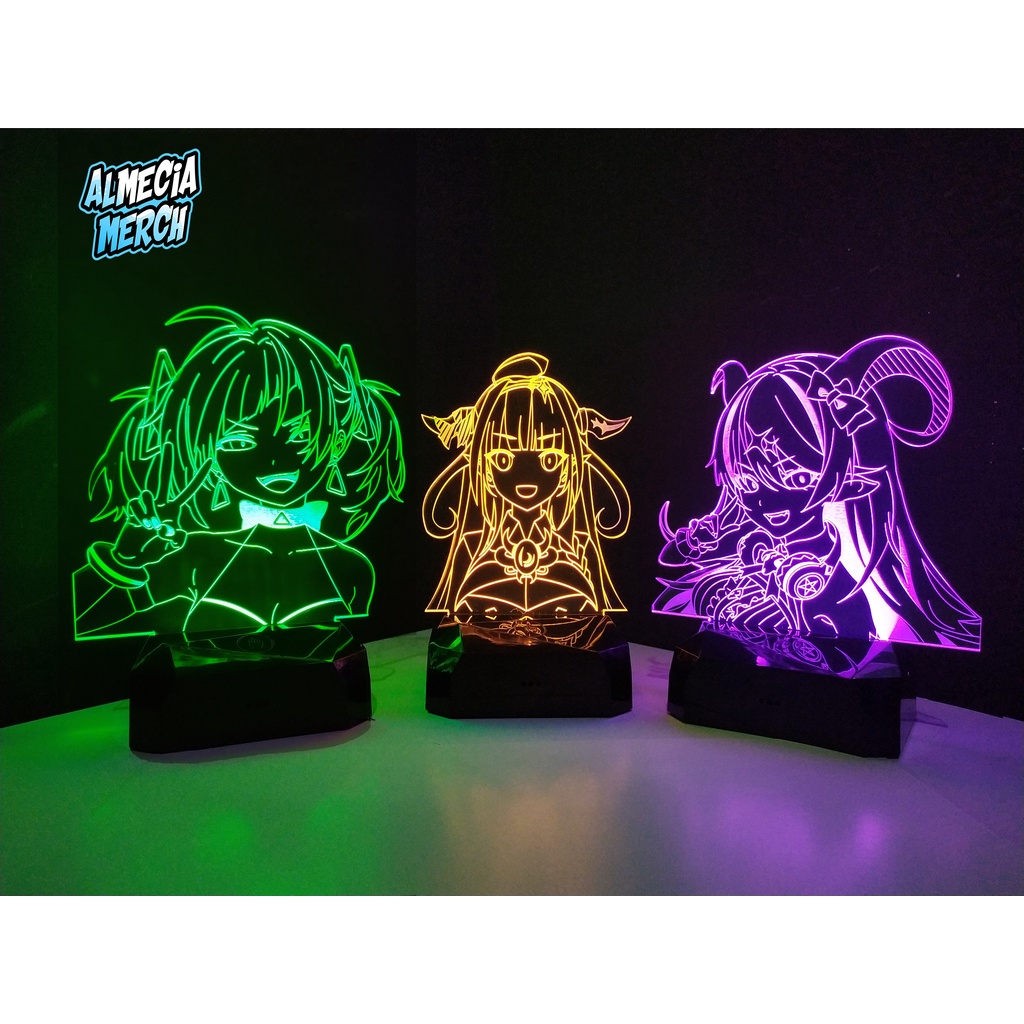 Lampu Tidur Anime / Lampu Akrilik 3D Hias Lampu Kamar Custom Request Gambar Sendiri / Night Lamp / M