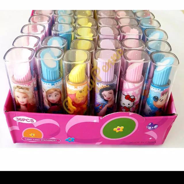 

Penghapus lipstik karakter lucu
