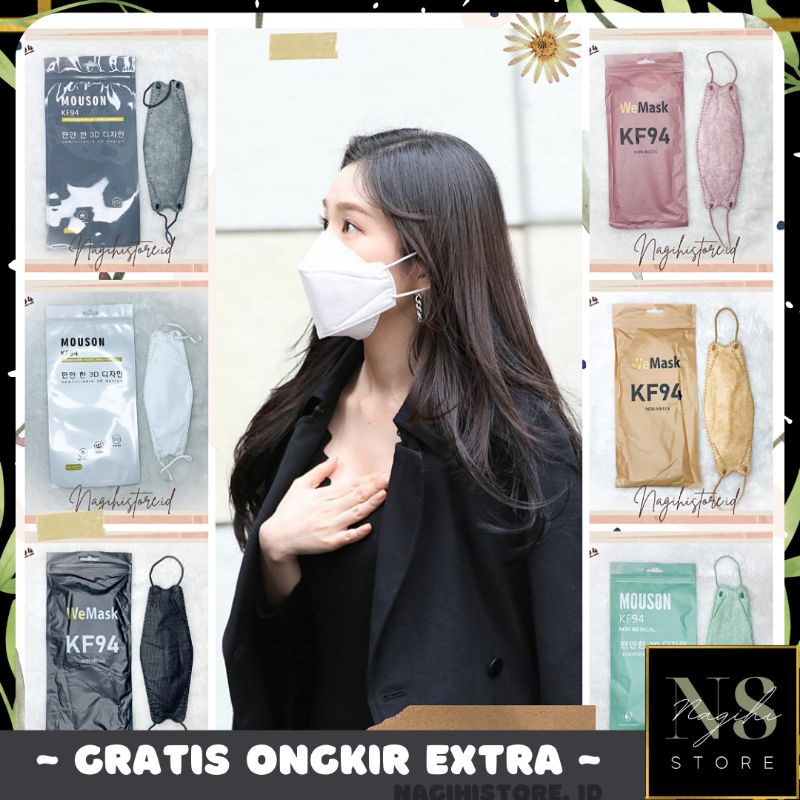 ✨NAGIHI✨ Masker KF94 PER PCS korea 4ply evo plusmed convex masker 4D impor KF 94