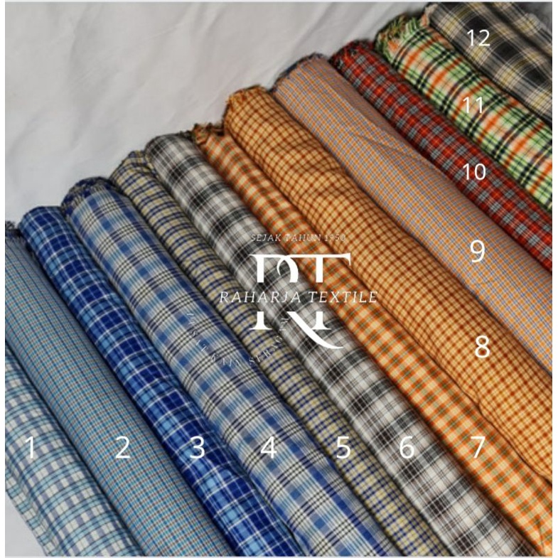 Kain Kotak Rok Kotak Dress Bahan Eceran Meteran