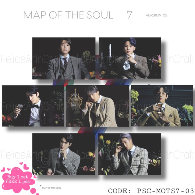 

Post card BTS Map of The Soul : 7 Version 3 [Unofficial]
