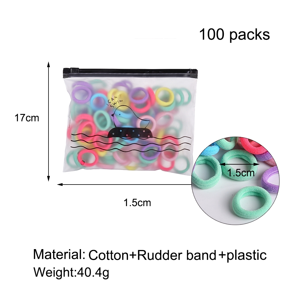 Accessories Lovely Child Candy Colors Fluorescent Color Hair Ring Hair Rope  Small Rubber Band