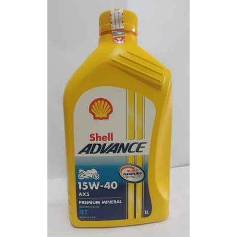 OLI SHELL ADVANCE AX5 4TAX 1 LT 15W-40 100% ASLI