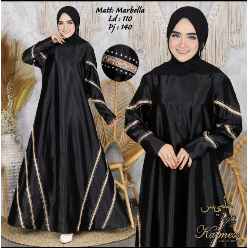 gamis abaya renda tangan