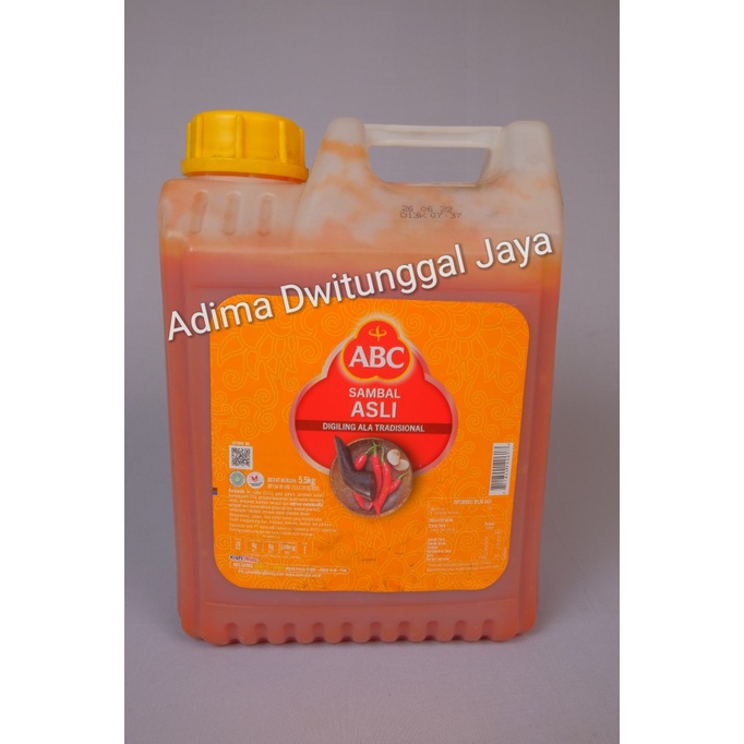 Sambal Asli ABC Dirigen / Saus ABC Asli Jerigen / Galon 5.5 Kg