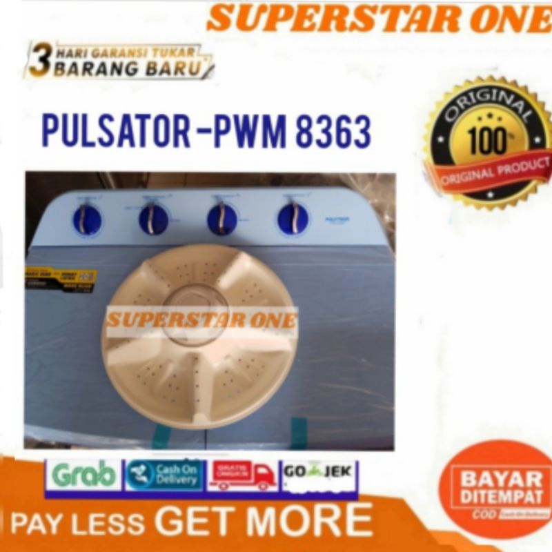 Pulsator mesin cuci polytron PWM8363 PWM-8363 PWM 8363 inti pulsator