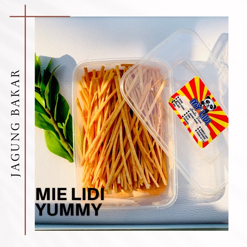 

Mie Lidi Gepeng Yummy Kemasan Box 500 Ml Rasa Jagung Bakar