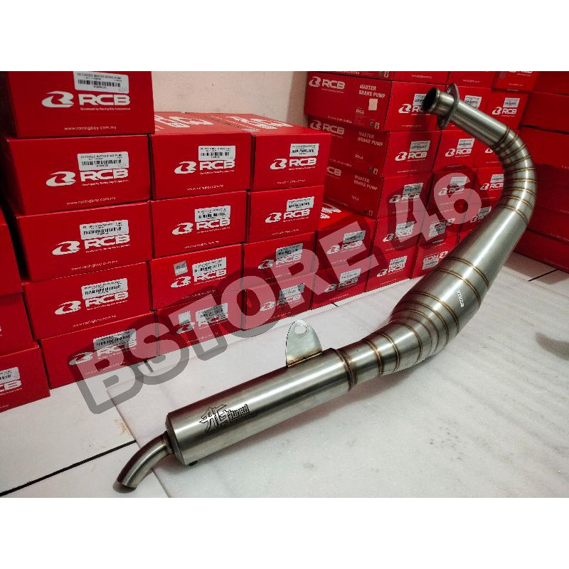 knalpot racing rx king rxz cobra ag tuned full stainles original