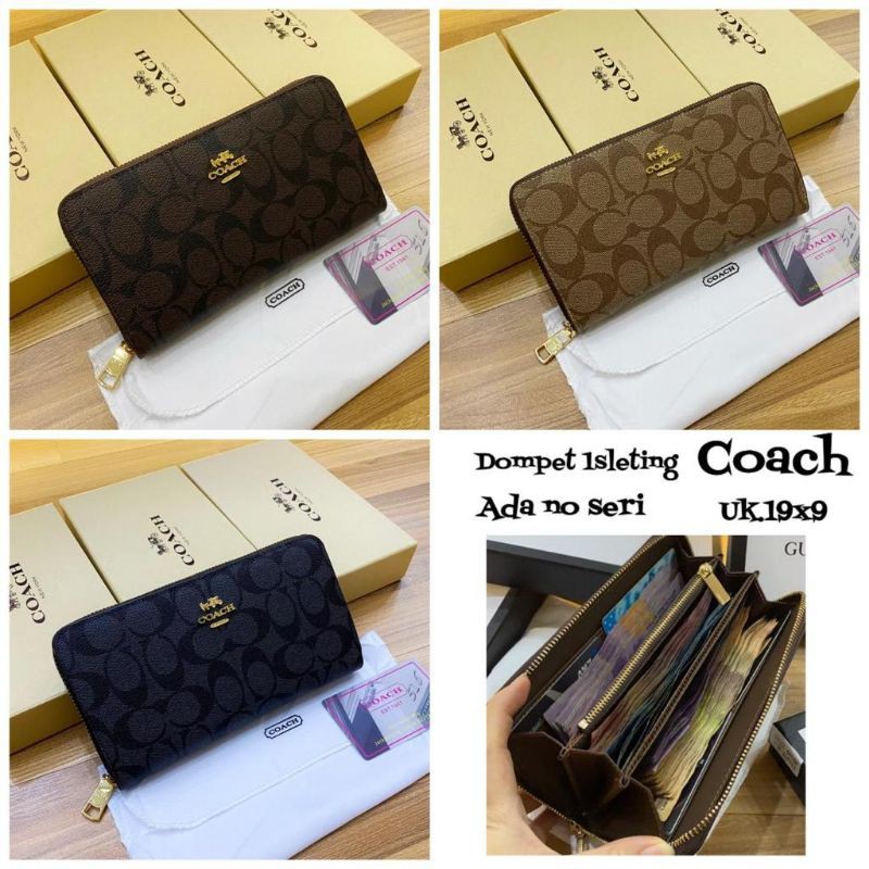 Dompet coach #6678 1resleting semprem