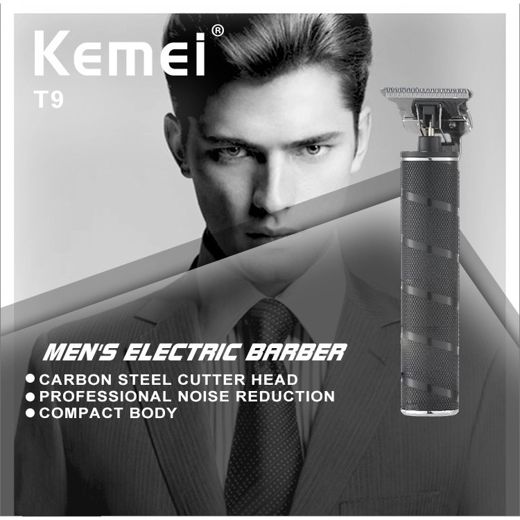 KEMEI KM-T9 Professional Rechargeable Hollow Blade Hair Clipper Trimmer