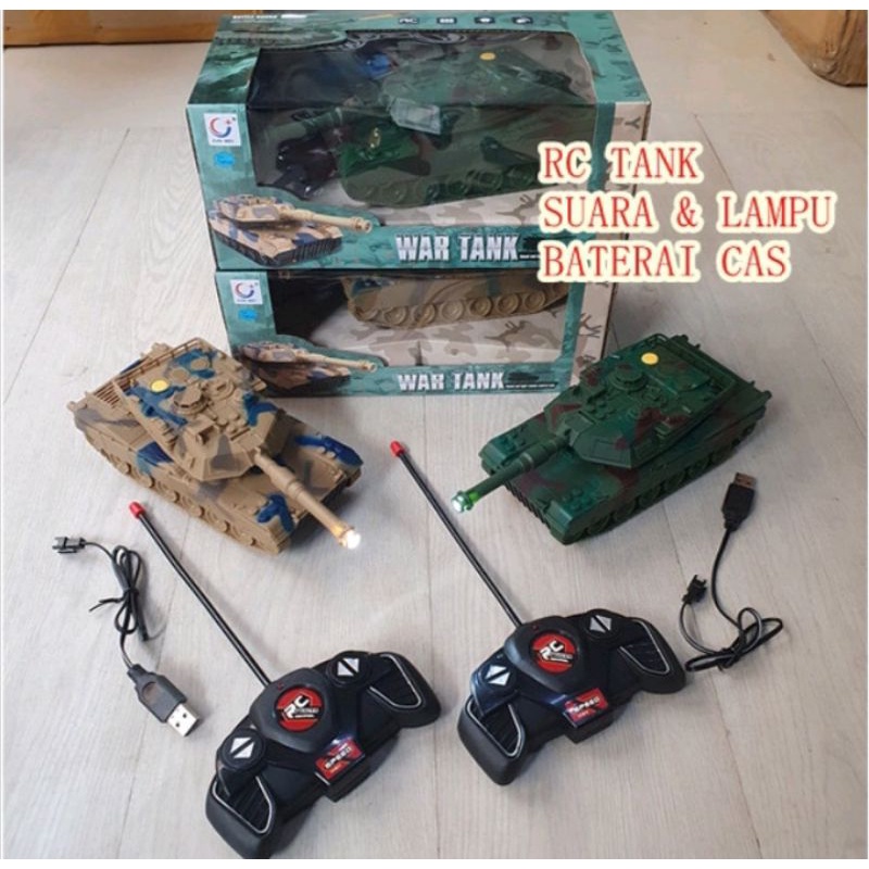 MAINAN RC MILITARY WAR TANK SKALA 1:32 BATTLE TANK REMOTE CONTROL / Rc mobil tank milliter