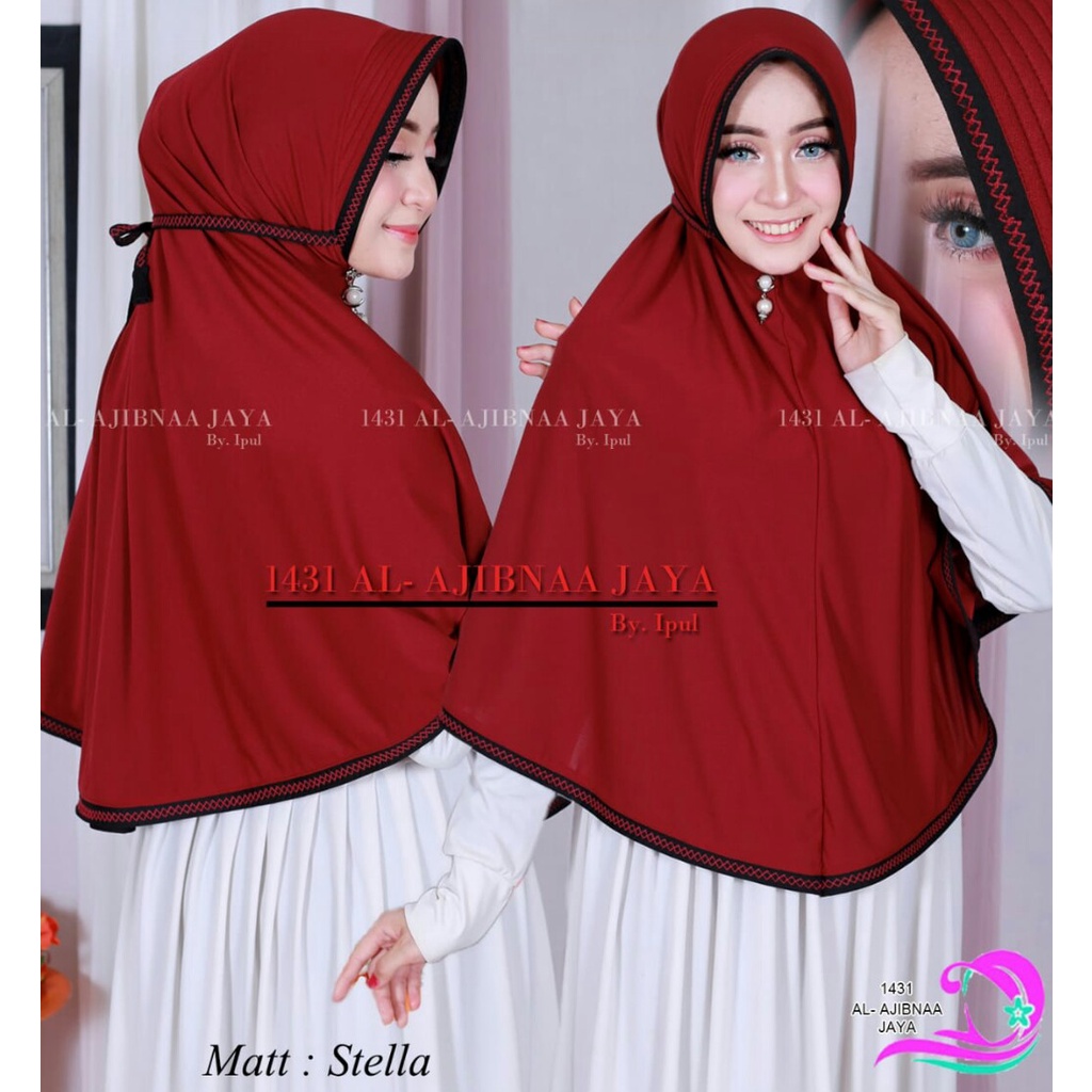 Jilbab Instan Aghnia Terbaru Original Stella Premium Hijab Pet Hijab Khimar Kerudung Instan Kekinian