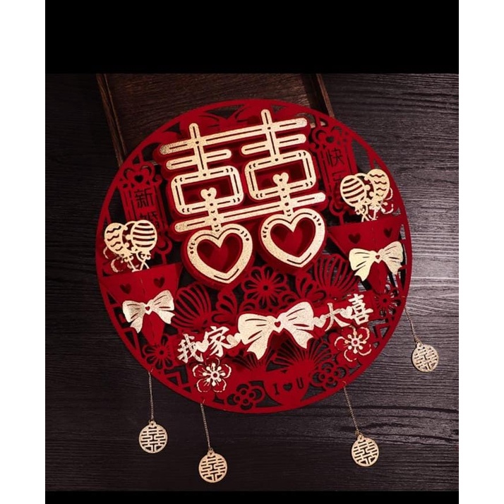 TEMPELAN SANGJIT BELUDRU 3D TIMBUL/TEMPELAN SHUANGXI PREMIUM/TEMPELAN WEDDING/STIKER SANGJIT/BACKDRO