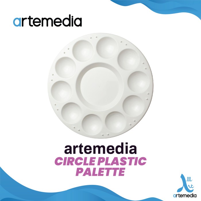 

Artemedia Palette Plastic Circle Palet Cat Lukis Plastik