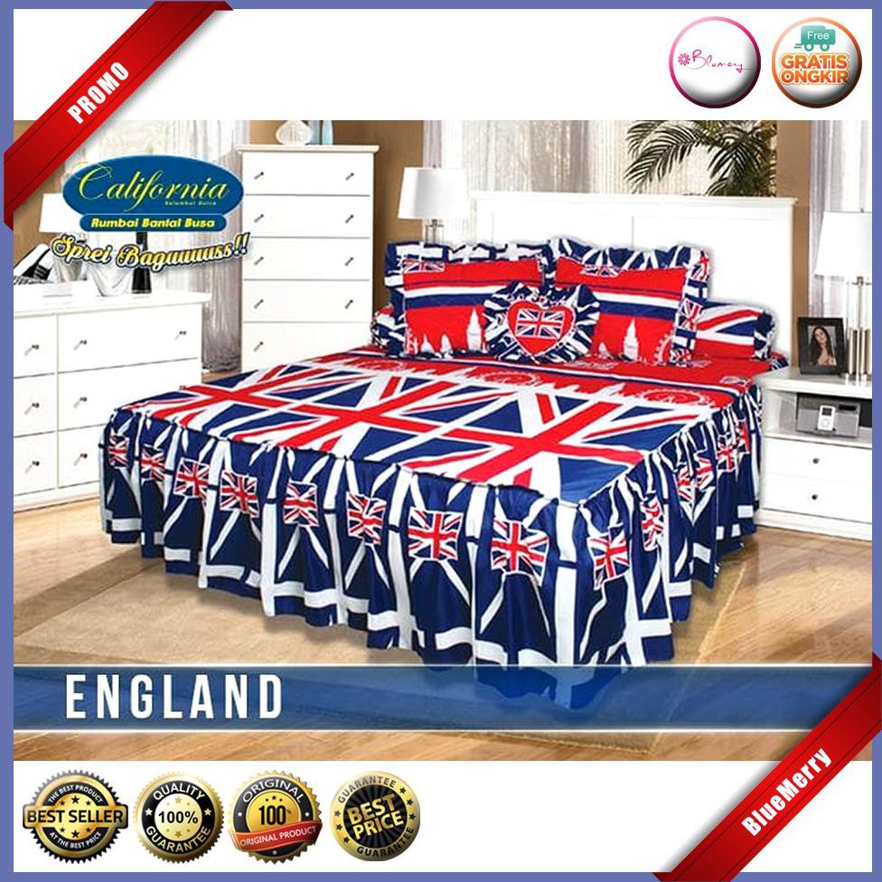 Sprei California Rumbai England No.1 King 180 Seprai Bendera Inggris BMSC128