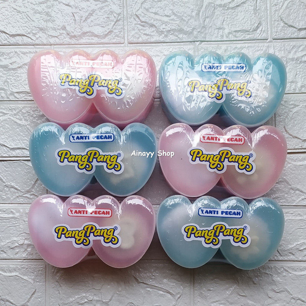 Tempat bedak bayi 1 set dengan puff / wadah bedak bayi bonus 2 Puff