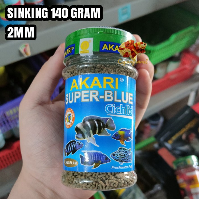 AKARI - Super Blue Cichlid Pelet Sinking 140 Gram