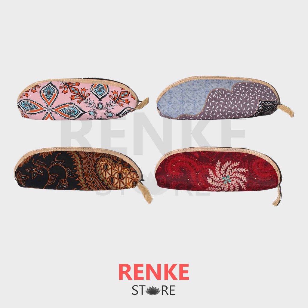

Tempat Pensil Batik Lonjong - Dompet Kotak Pensil Kain Resleting