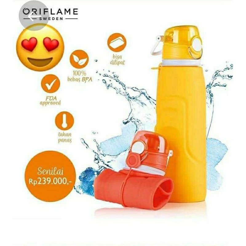 Lock & Lock Foldable Silicone Water Bottle