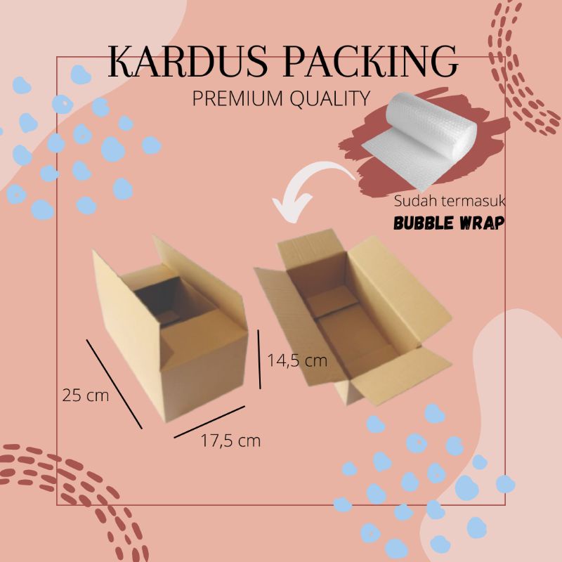 

KARDUS PACKING PREMIUM + BUBBLE WRAP [Tambahkan ke keranjan agar lebih aman]