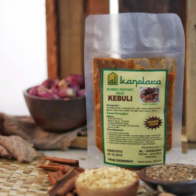 

BUMBU MASAKAN / BUMBU DAPUR INSTANT AL KANDARA ' NASI KEBULI '