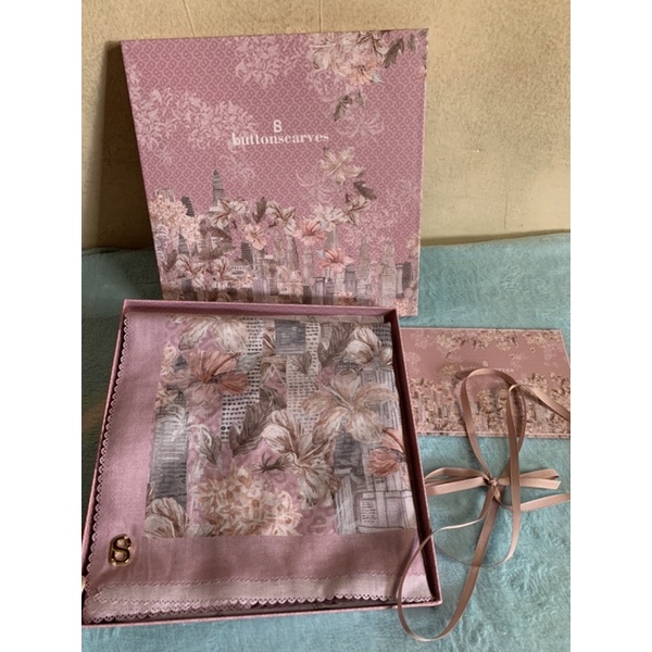 Preloved Malaya Series Buttonscarves warna Blush