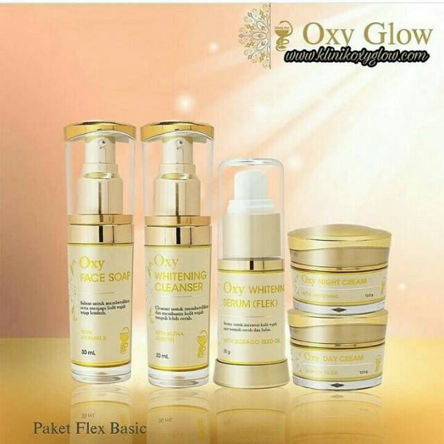 oxyglow paket flek basic oxy glow original