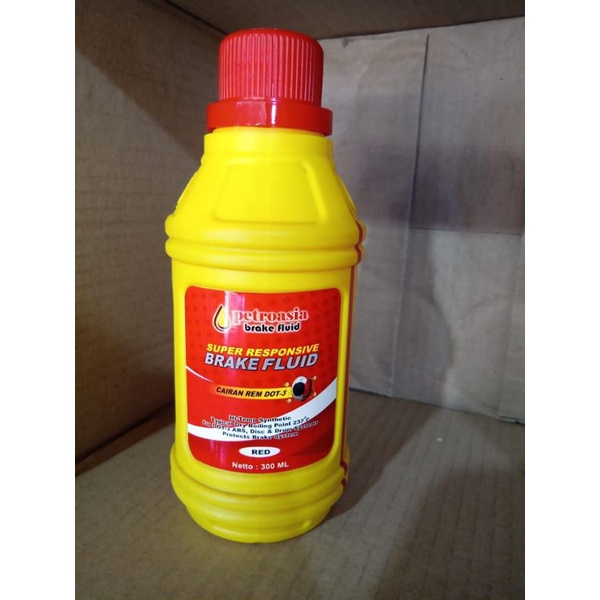 Minyak Rem Oli Rem 300ml Dot 3 Prestone Petroasia ONE SOE JUMBO Warna MERAH / PUTIH MOBIL / MOTOR