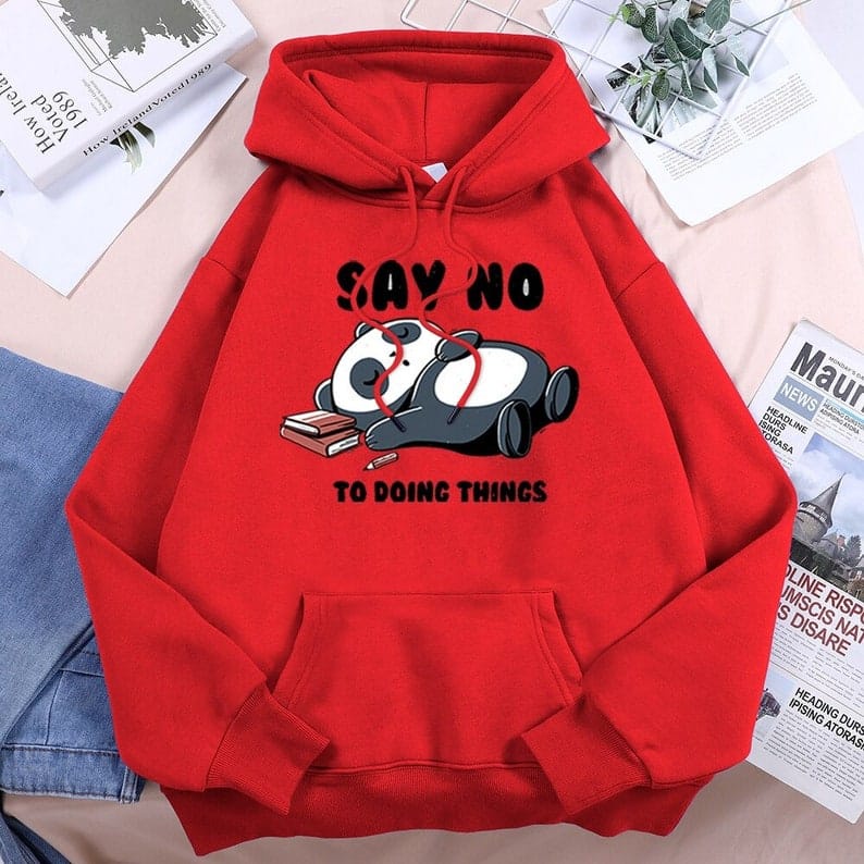 Sweater Hoodie Say No || Jumper hoodie Say No M-XL ( Pria &amp; Wanita )