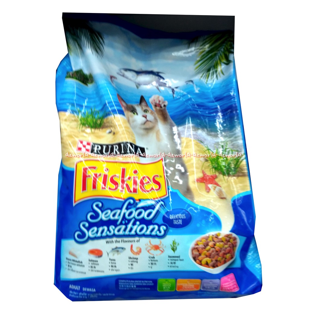 Purina Friskies Seafood Sensation Makanan kucing Friskis Biru 1kg