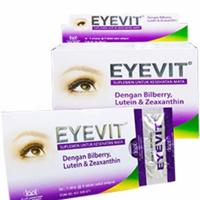 (BOX isi 30) Eyevit Tablet Lutein Zeaxatin Bilberry vitamin Mata